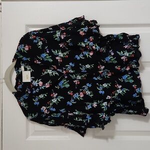 Maeve Boxy Cropped Blouse